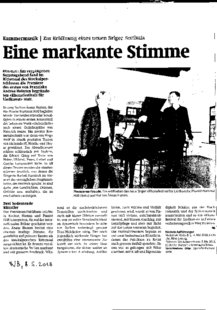 Eine markante Stimme