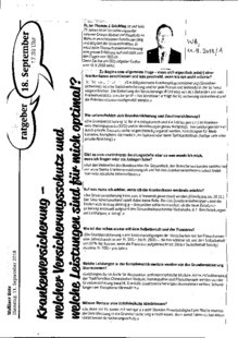 Krankenversicherung-Versicherungsschutz-Leistungen