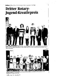 Dritter Rotary-Jugend-Kreativpreis