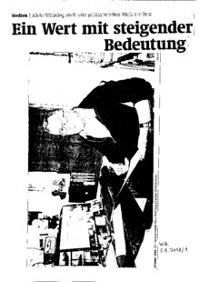 Ein Wert mit steigender Bedeutung