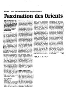 Faszination des Orients