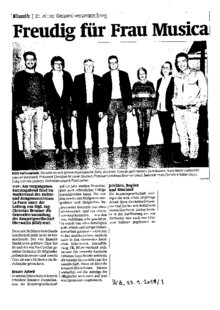 Freudig für Frau Musica