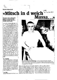 Mitsch in d weich Massa. . .