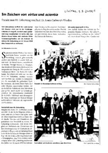 Im Zeichen von virtus und scientia