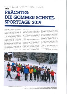Prächtig: Die Gommer Schnee-Sporttage 2019