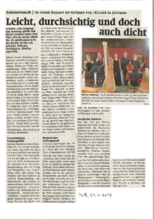 Leicht, durchsichtig und doch auch dicht