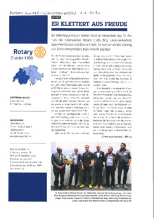 Er klettert aus Freude