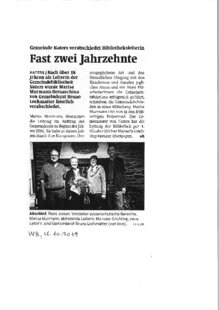 Fast zwei Jahrzehnte