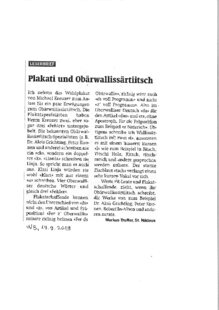 Plakati und Obäräwallissärtiitsch