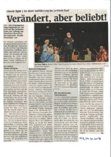 Verändert, aber beliebt!