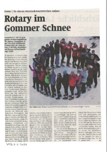 Rotary im Gommer Schnee
