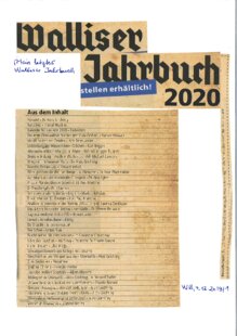 Walliser Jahrbuch