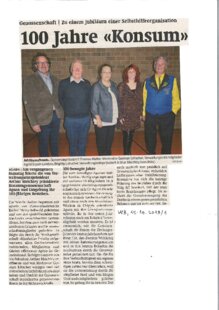 100 Jahre : Konsum Agarn