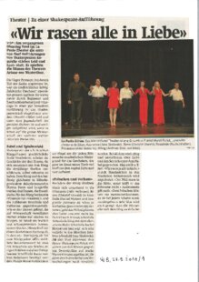 Wir rasen alle in Liebe