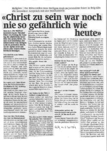 Christ zu sein war noch nie so gefährlich wie heute