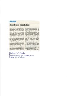 Zufall oder zugefallen