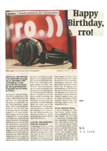 Happy Birthday rro!  Glücklichen Geburtstag Radio Rottu!