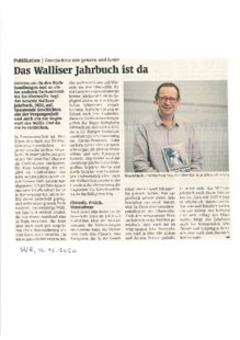 Das Walliser Jahrbuch ist da