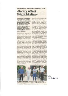 Rotary öffnet Möglichkeiten - Rotary opens opportunities