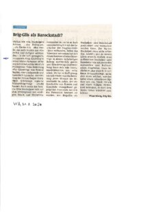 Brig-Glis als Barockstadt  