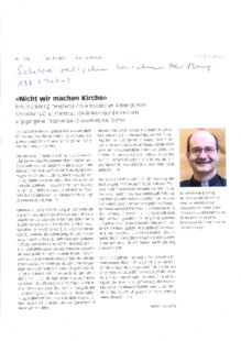 Nicht wir machen Kirche -- 