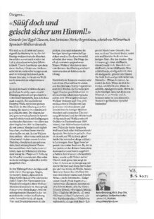 Übrigens: Süüf doch und geischt sicher um Himml!
