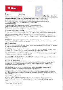 Groupe Mutuel: Ende der freien Arztwahl verteuert Prämien