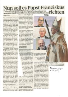 Nun soll es Papst Franziskus richten - Gegen Martin Grichting